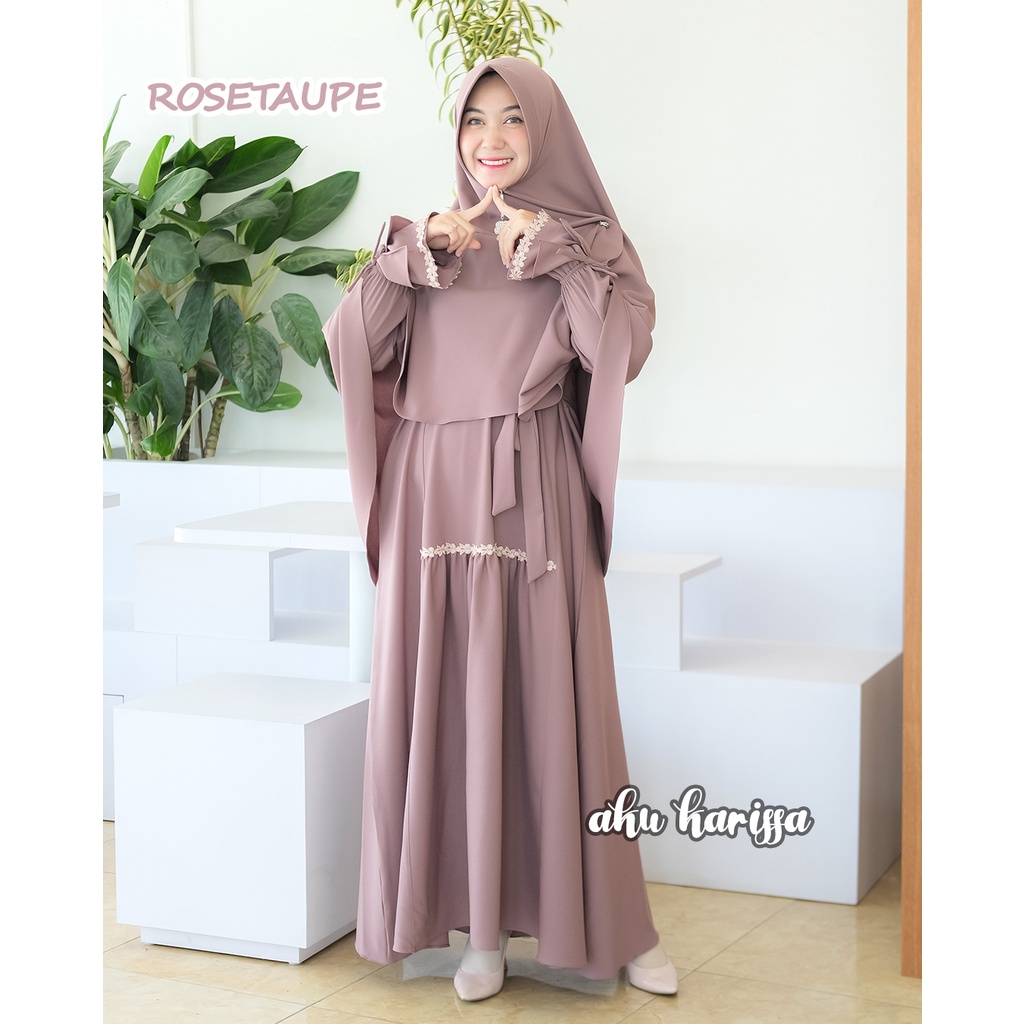 Gamis Aku Karissa Original - Gamis Lebaran Zaina Syari-Rosetaupe