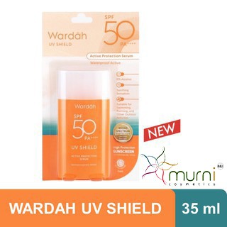 WARDAH SPF 50 PA++++ UV SHIELD ACTIVE PROTECTION SERUM 35ML [ KEMASAN ORANGE ]