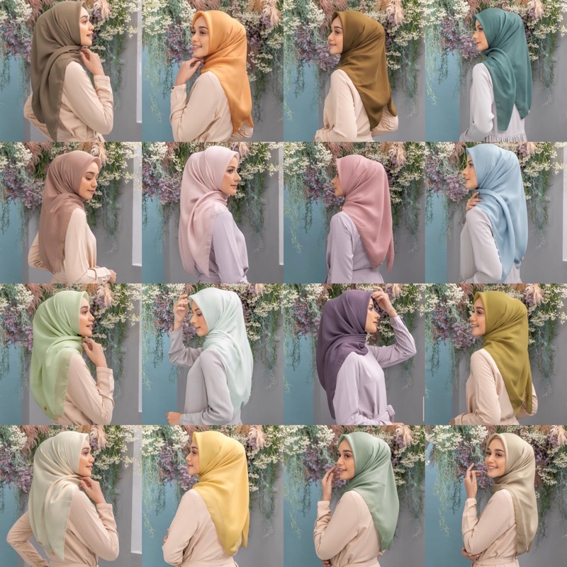 Ultra fine Paris Jilbab Segi Empat - HL Heaven Lights Heavenlights