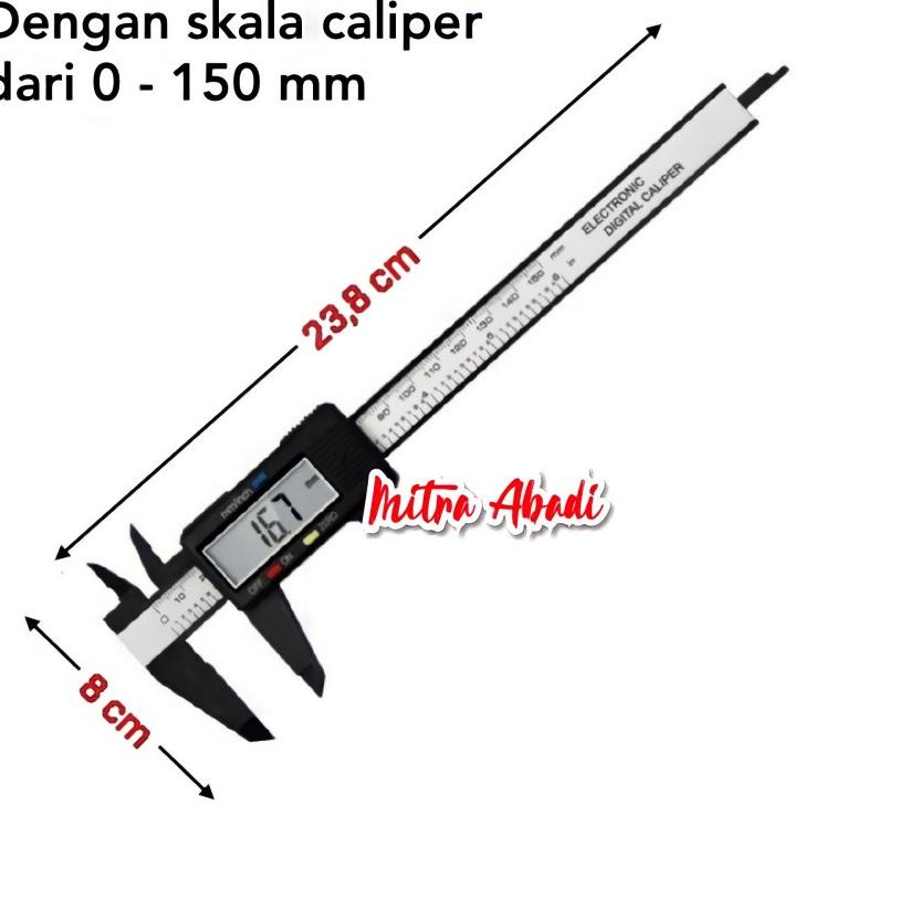 

Terbaru! Jangka Sorong / Carbon Fiber Composites Digital Sigmat Caliper