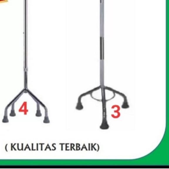 ➾ Tongkat kaki 4 - Tongkat bantu Jalan Lansia - Alat bantu jalan Kaki 4 ➮