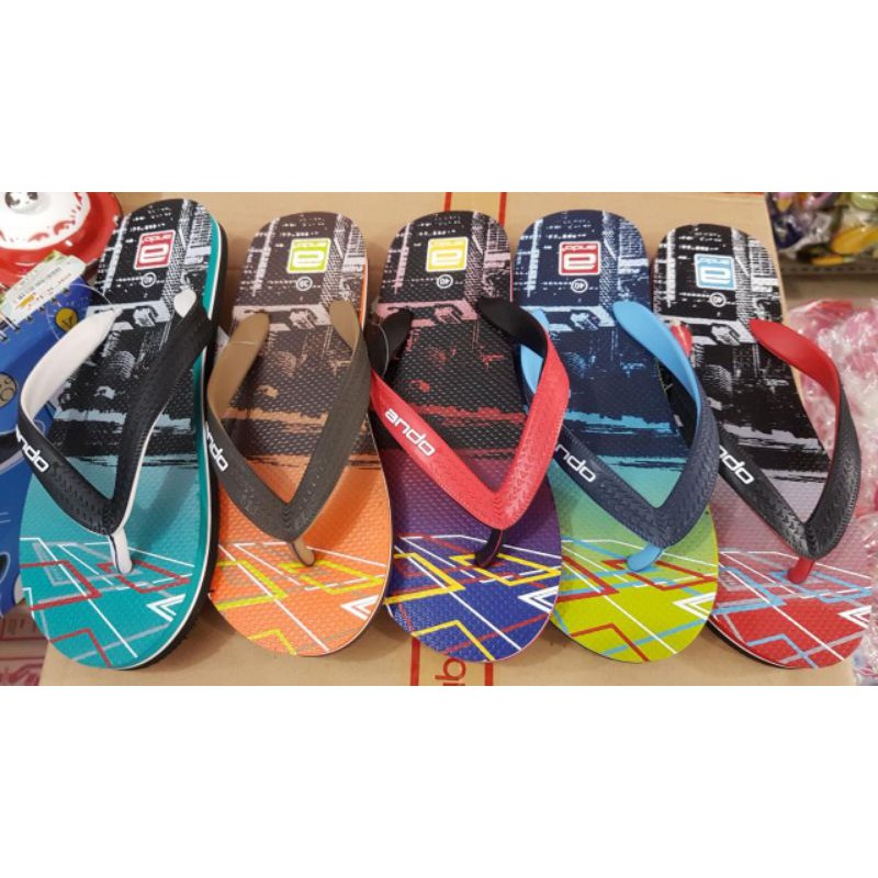 Sandal jepit ando pria terbaru ando havana 09 size 38 sampai 42