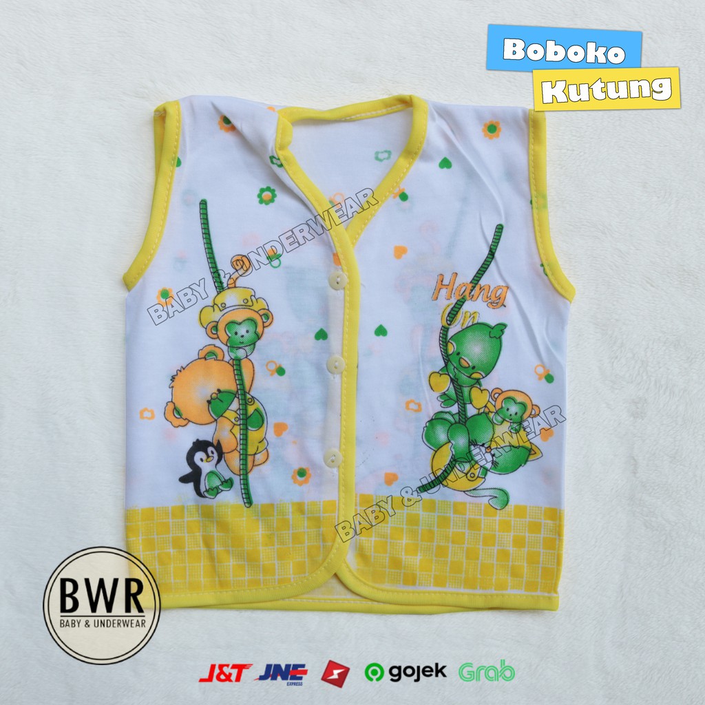 [ 6pc ] Baju BOBOKO SABLON | Baju Bayi Newborn Murah Berkualitas - Bwr