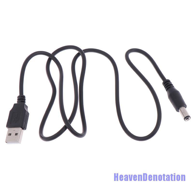 Hdn Kabel Charger Usb Ke Dc 5.5mm Plug Jack Untuk Mp3/Mp4 Player Hd