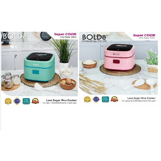 Rice Cooker Less Sugar Bolde Super Cook Celica 1.2Liter