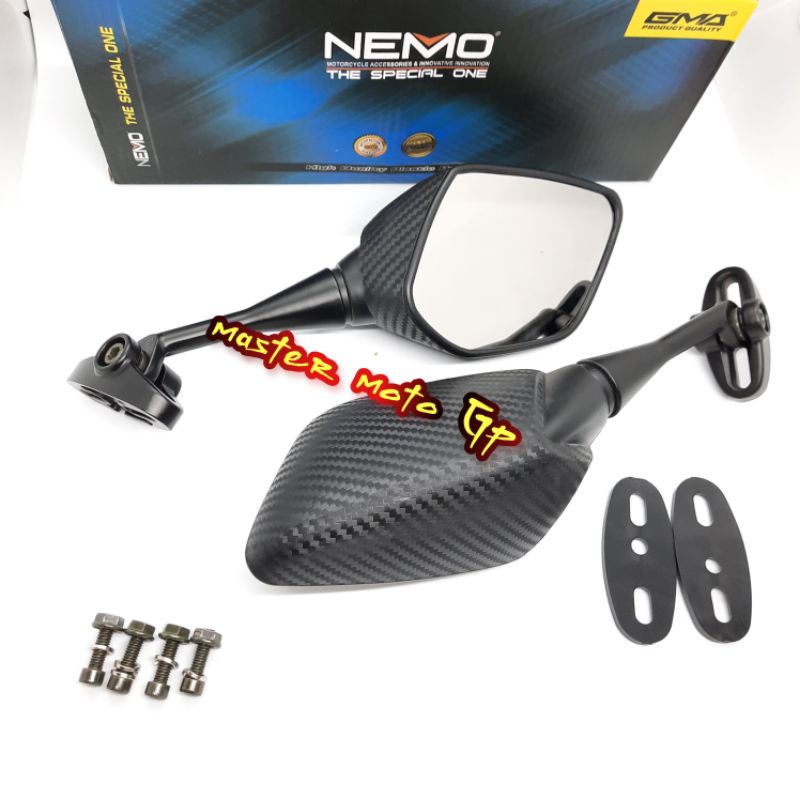 Spion R25 Nemo carbon pendek Spion carbon R25,R15,Nmax,Pcx,Xmax,Lexi Original Nemo