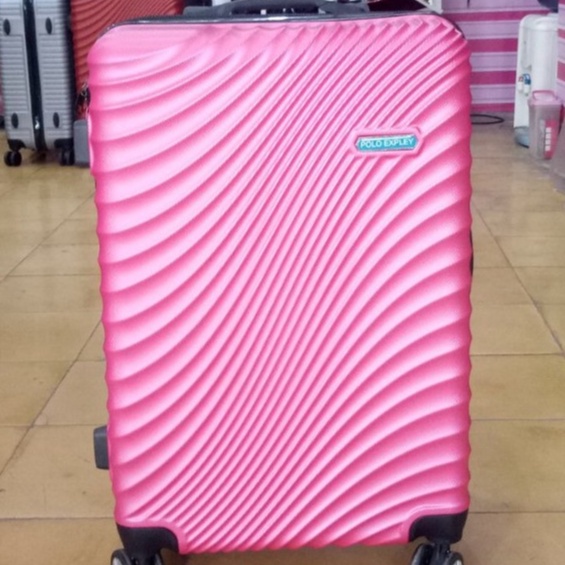POLO EXPLEY 24 inch hardcase fiber abs roda 4/tas koper hardcase original kuat anti banting fiber ab