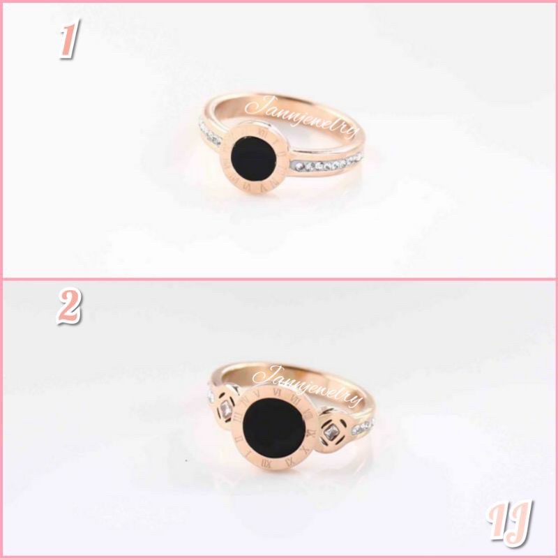 Cincin Titanium Premium Fashion Korea Stylish Anti Karat &amp; Alergi