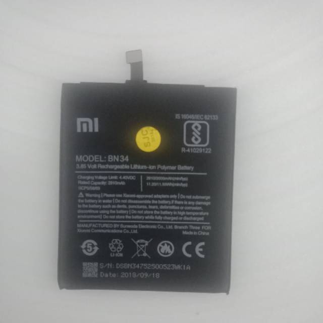 BATERAI REDMI 5A ORIGINAL 99% BERGARANSI