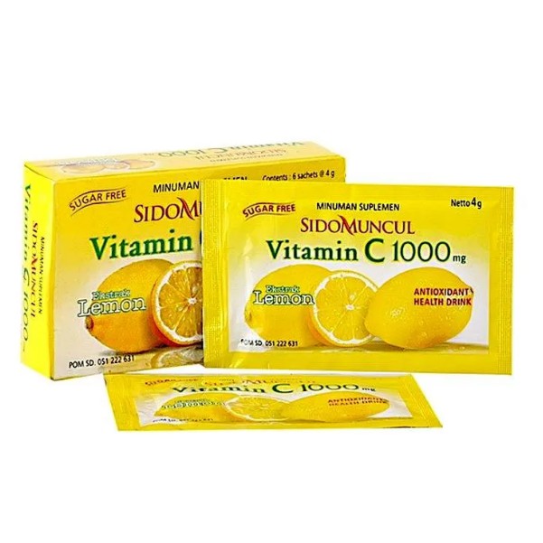 SIDOMUNCUL VITAMIN C 1000 [ BOX ISI 6 SACHET ]