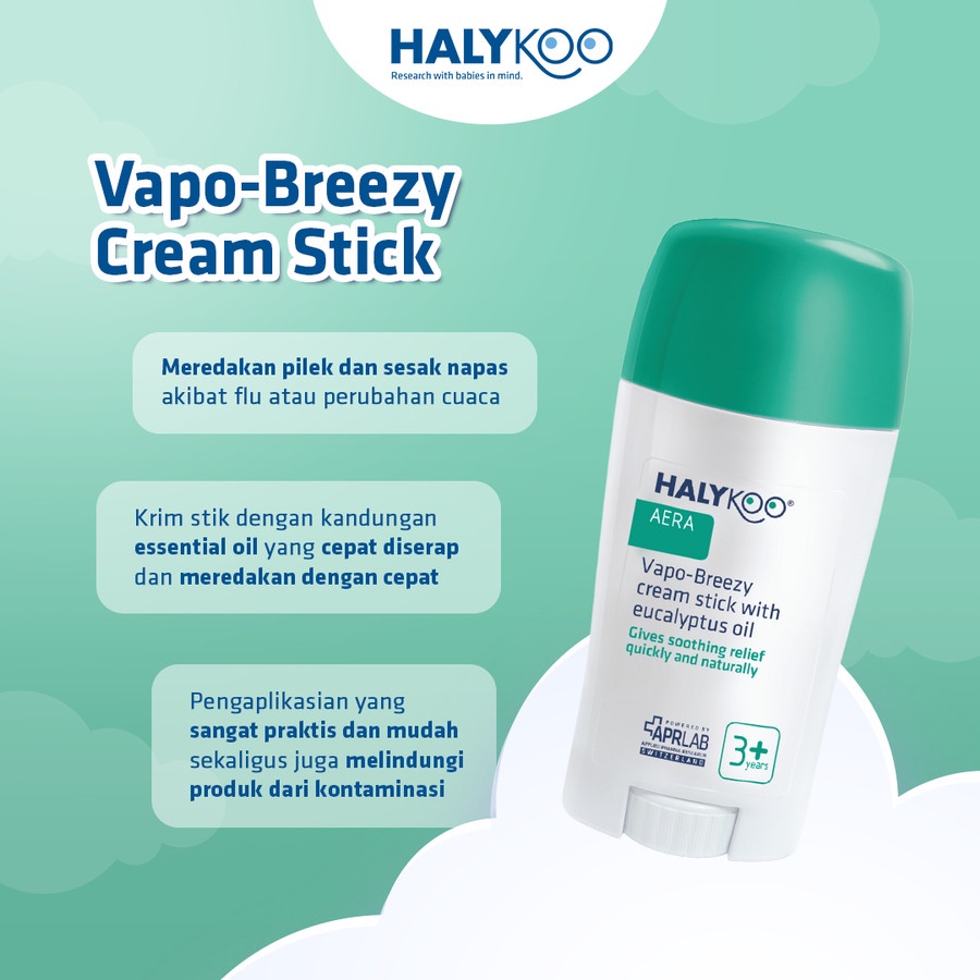 HALYKOO Vapo Breezy Stick with Eucalyptus Oil 3+ years 50ml