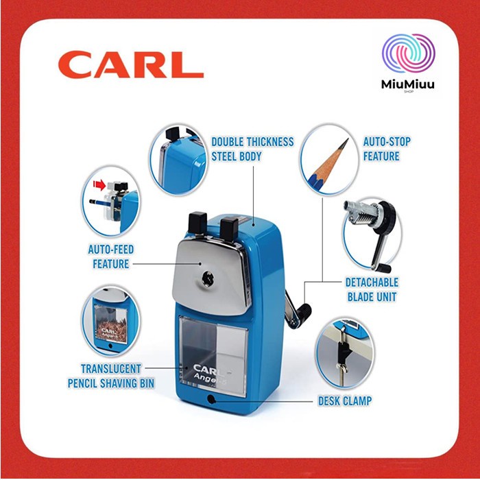 

SERUTAN RAUTAN PENSIL PENCIL SHARPENER JEPIT CARL A-5 - Hijau promo