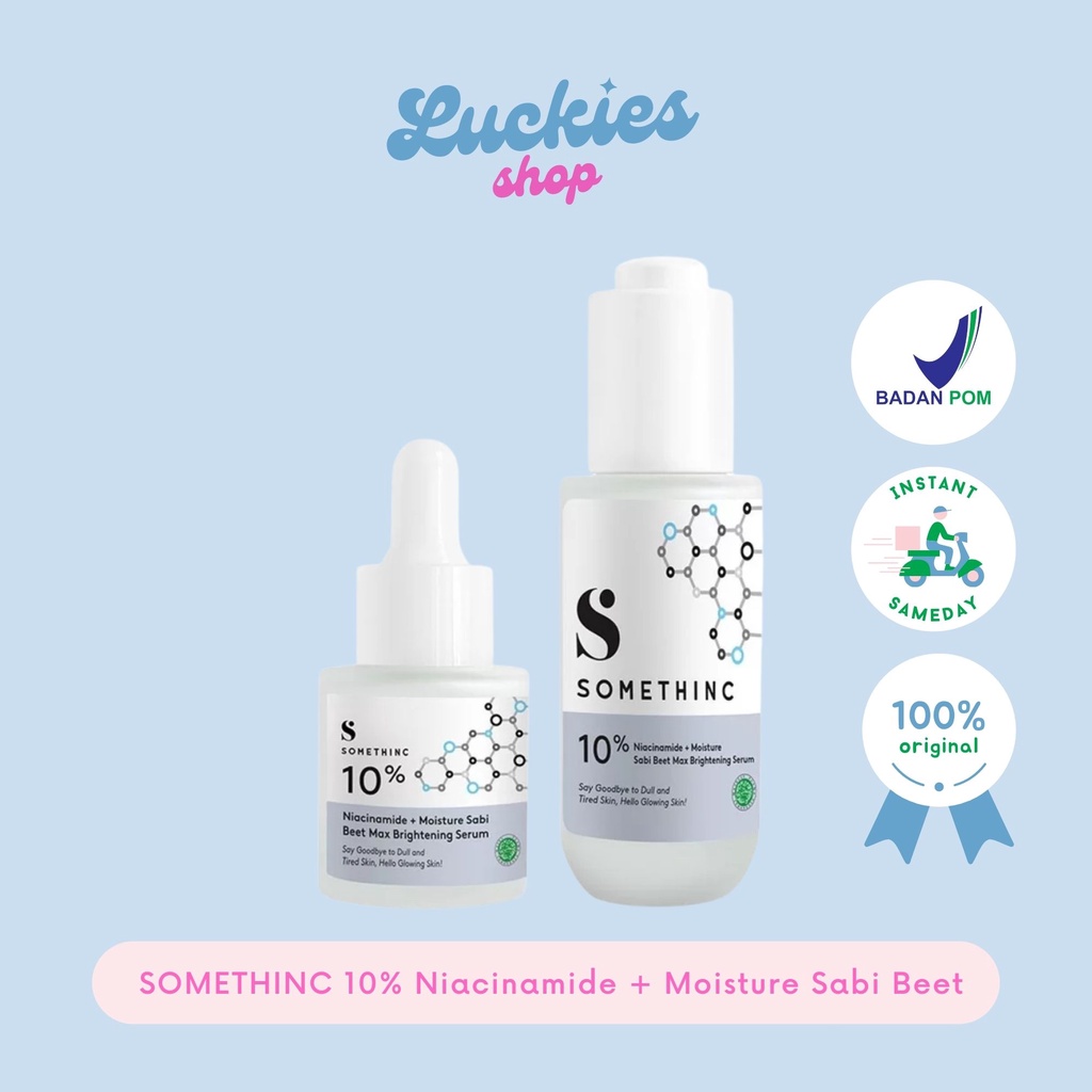 BPOM SOMETHINC 10% Niacinamide + Moisture Sabi Beet Max Brightening Serum Whitening 20ml 40ml