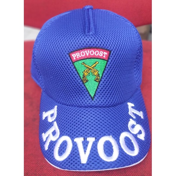 TOPI  PROVOST JALA TIMBUL LOGO PROVOST BIRU KUALITAS TERJAMIN