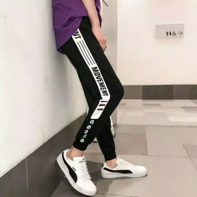 TBI Celana Joger Street Wear Movee Unisex Korean Style Jogger BTS EXO