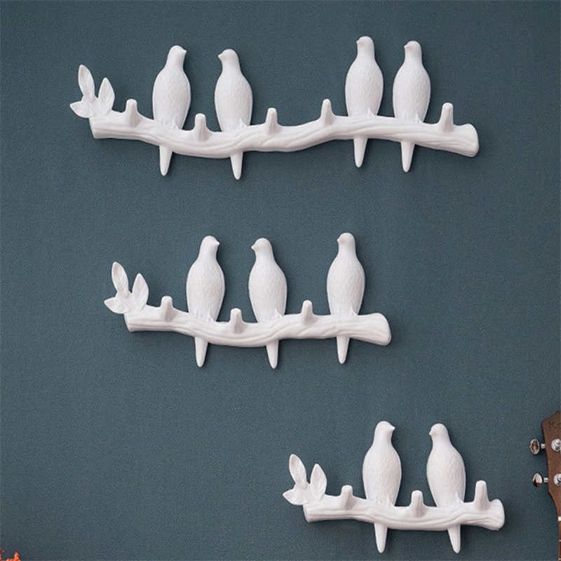 TK Creative Bird Shape Wall Hooks ABS Towel Hooks Living Room Hanger Towel Key Hat Handbag Holder Home Decoration