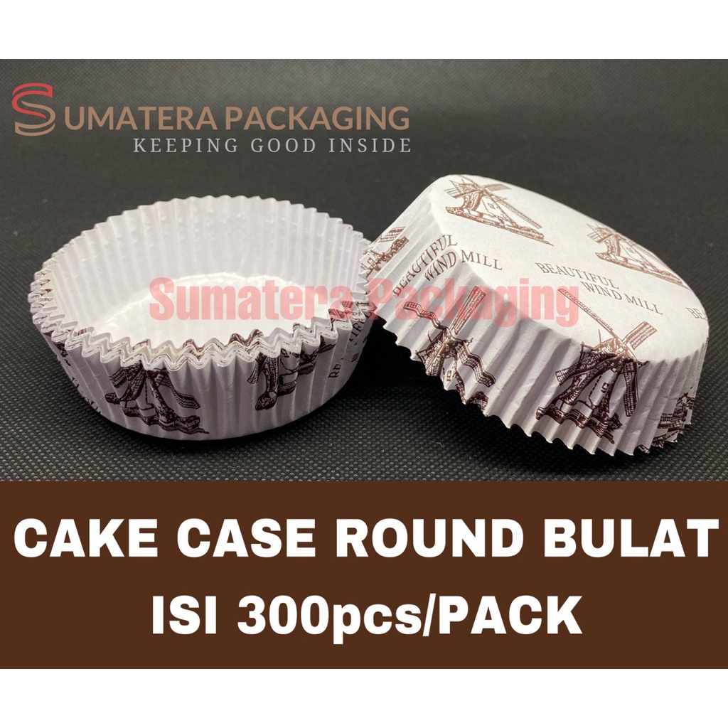 Paper CAKE CASES ROUND CUP 300PCS - CUP ROTI BULAT - GREASEPROOF - kertas tatakan kue MEDAN