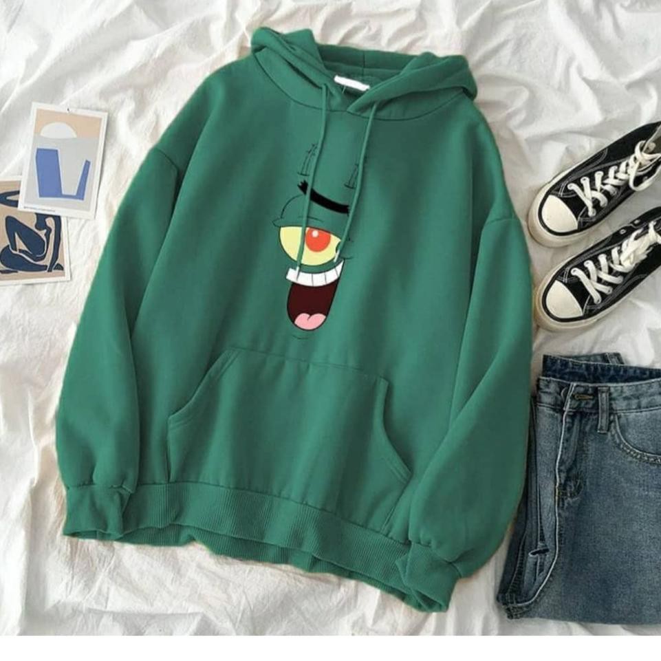 S4ngat Terjangkauh Spongebob x Nickelodeon Hoodie sweater cewek cowok pria Part 2 Segera Beli ✽