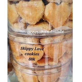 

Kue Skippy kacang Love Cookie Fresh pesanan Hampers CNY Natal Lebaran