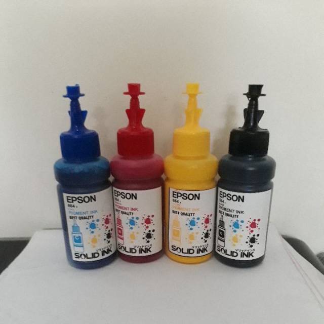 Tinta Epson Pigment L100 L120 L200 L210 L300 L360 L1300 1 set