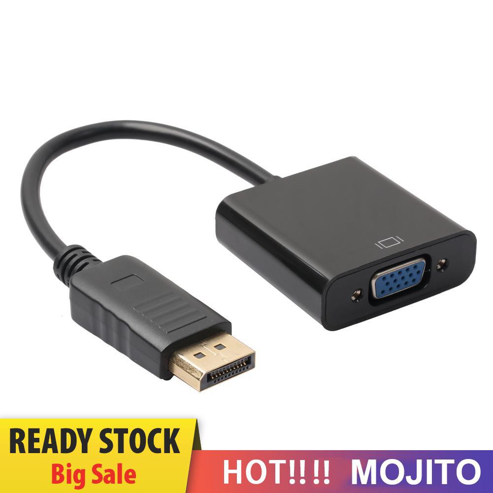 Omjit Kabel Adapter Konverter Video 1080p Dp Displayport Male Ke Vga Female