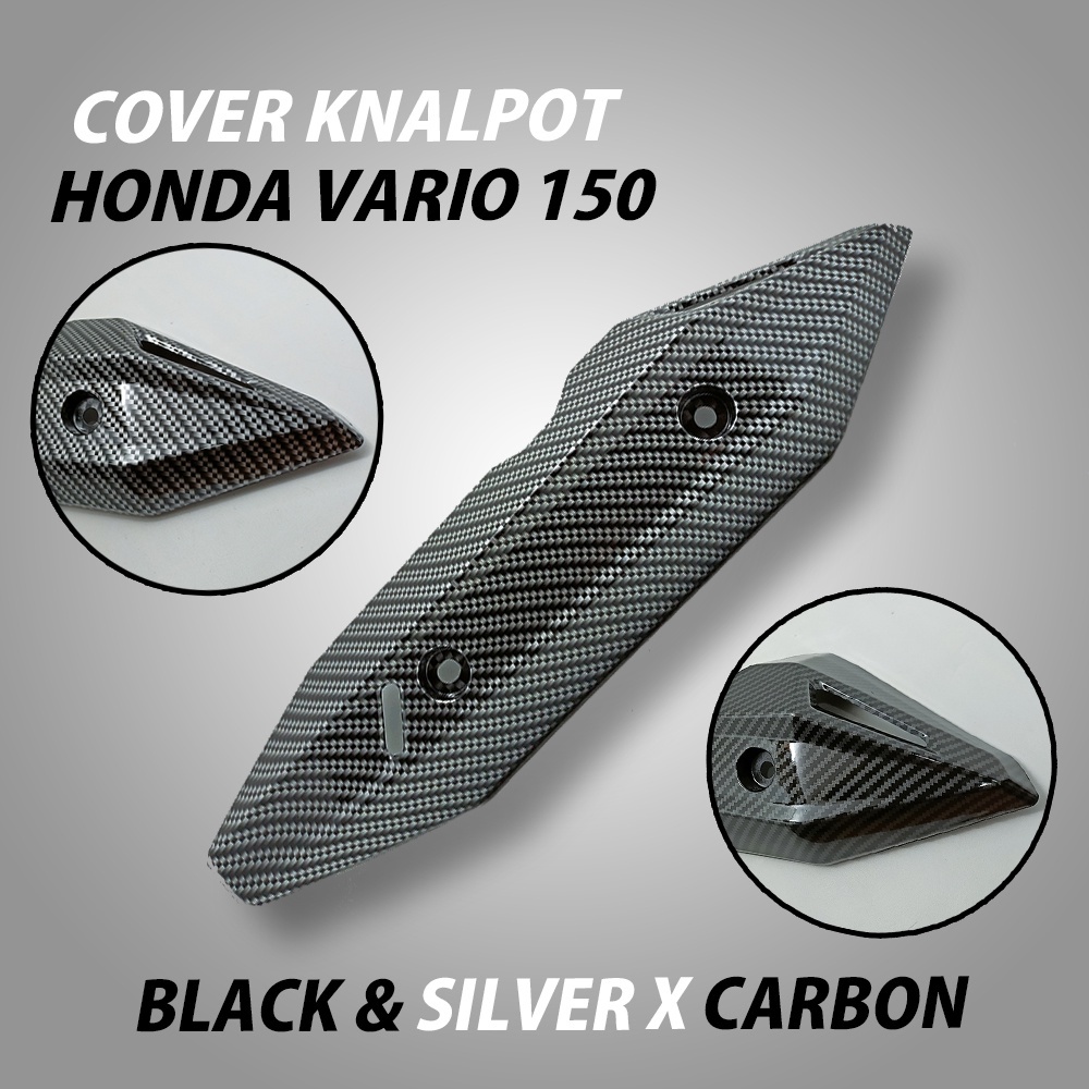 COVER TUTUP KNALPOT VARIO NEW CARBON X TITAN HONDA VARIO 125 VARIO 150 motor