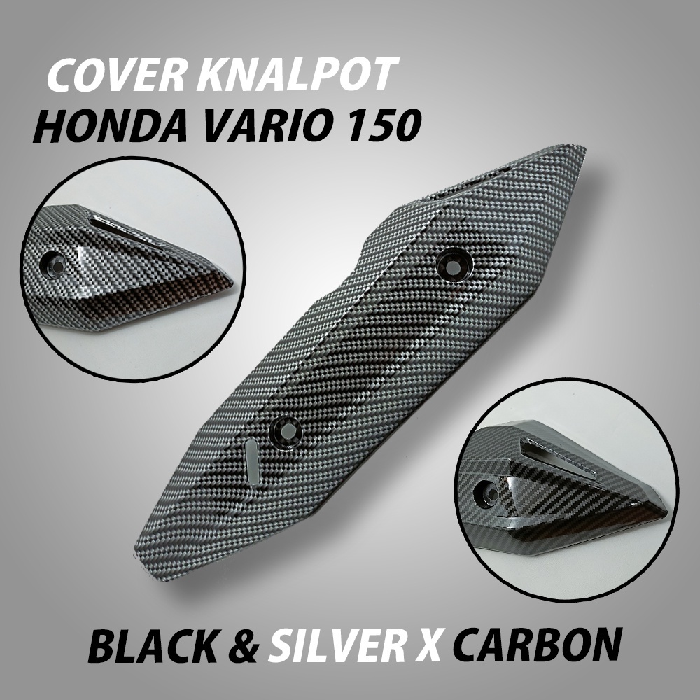 COVER TUTUP KNALPOT MODEL VARIO NEW CARBON TAMENG KARBON LIST HONDA VARIO 125 VARIO 150 motor