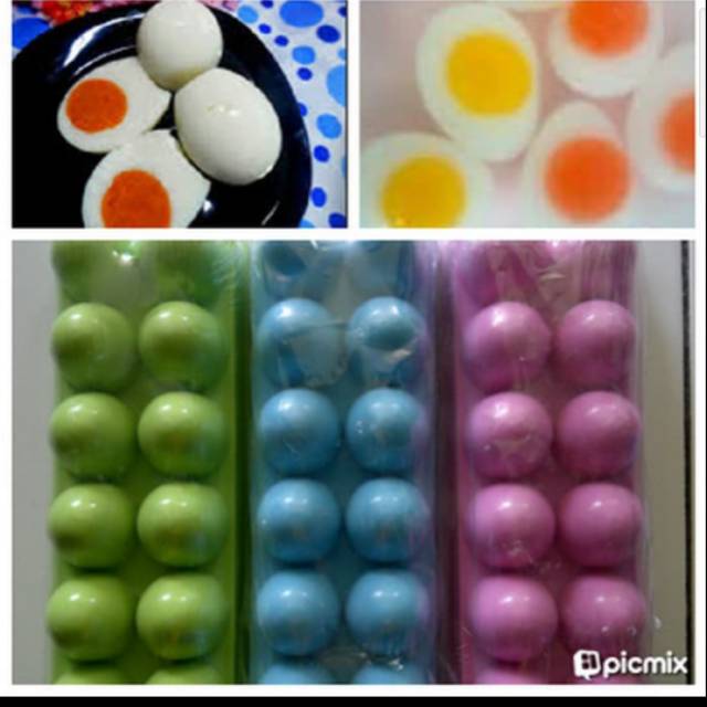 Cetakan Es Batu Puding Telur Ayam