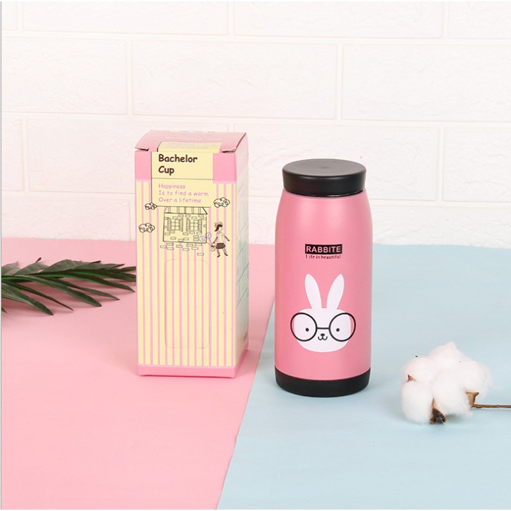 New Termos Lucu Thermos Animal Karakter Kartun Stainless Steel - Pink Kelinci