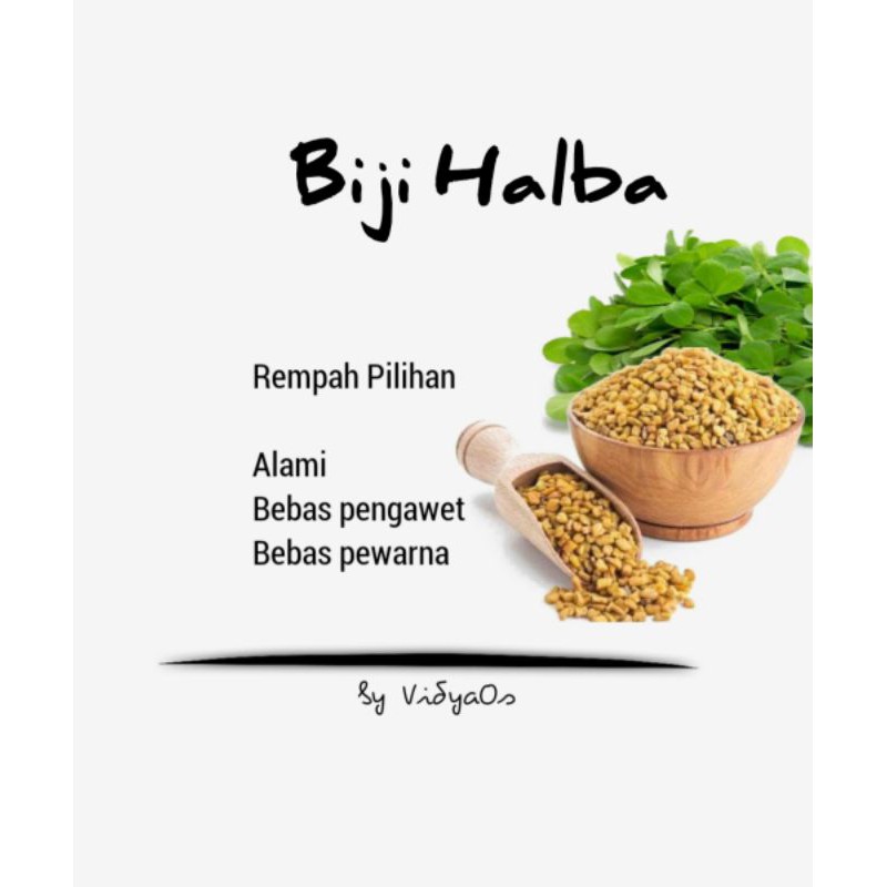 

Biji Halba / fenugreek / kalbet / wendiyo Pilihan / Alba