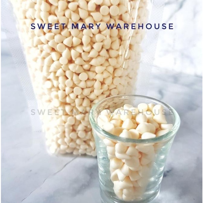 

[COD] Cokelat Putih White Chocolate Chip 1kg Choco Chips TULIP Coklat [COD]