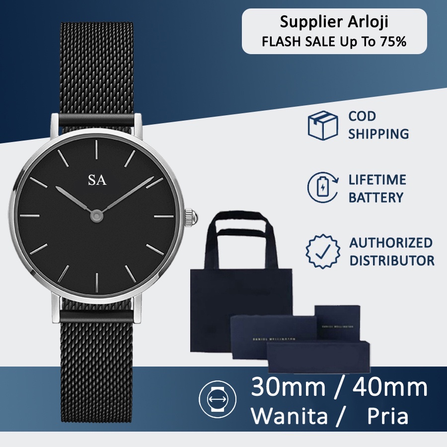 [ COD ] JAM TANGAN FASHION WANITA Q11-0978 RANTAI PASIR  FREE BATERAI || GROSIRAN JAM TANGAN FASHION PRIA TERLARIS ( BISA UNTUK KADO ) JAMINAN HARGA GROSIR !!!-Hitam Silver