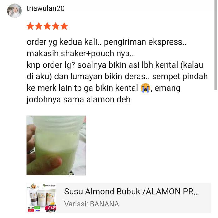 

AMPUH SUSU ALMOND / ALAMON / SUSU NUTRISI / ASI BOSTER - DARK CHOCOLATE