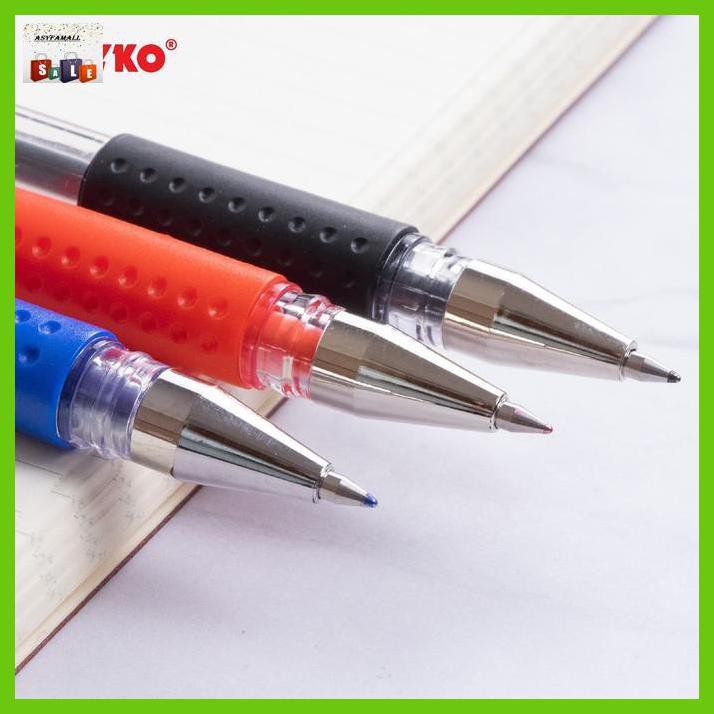 

Silutala- Gel Pen Pulpen Pena Joyko Jk-100 Black 0.5 Mm 1 Box 12 Pcs -Ori.