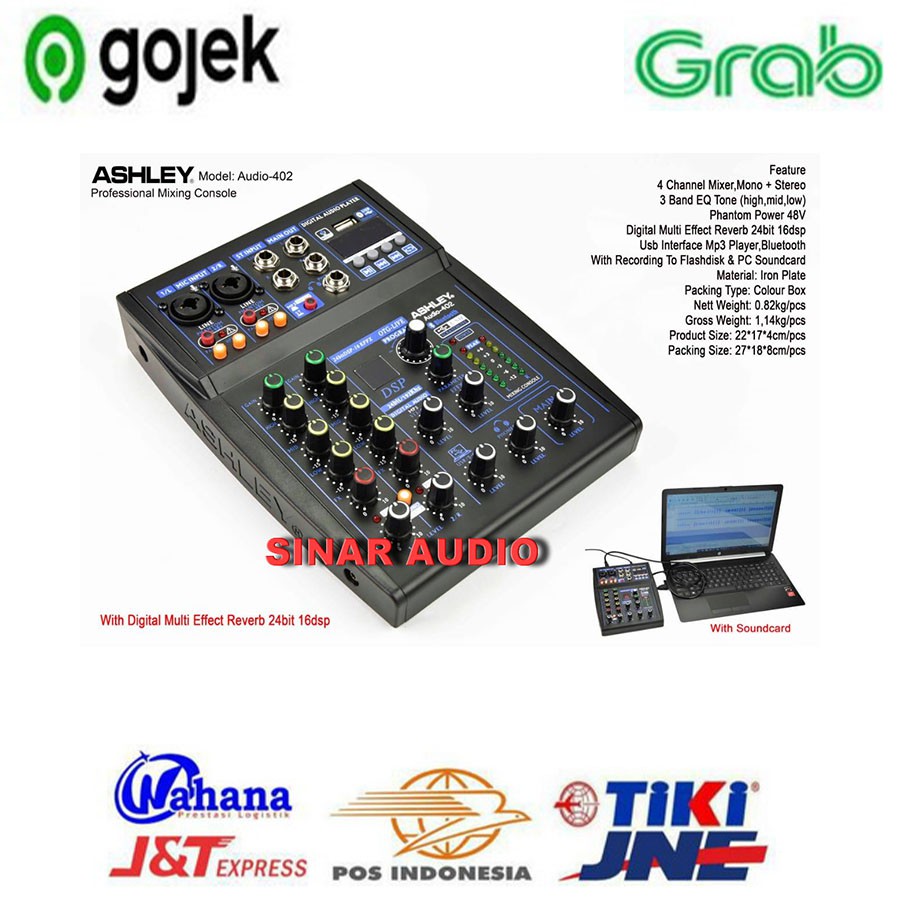 Mixer 4 Channel Ashley Audio402 Audio 402 Original