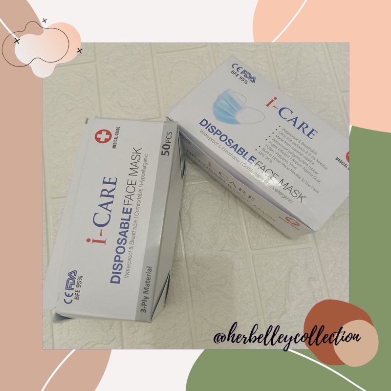 MASKER MEDIS I-CARE 3 ply