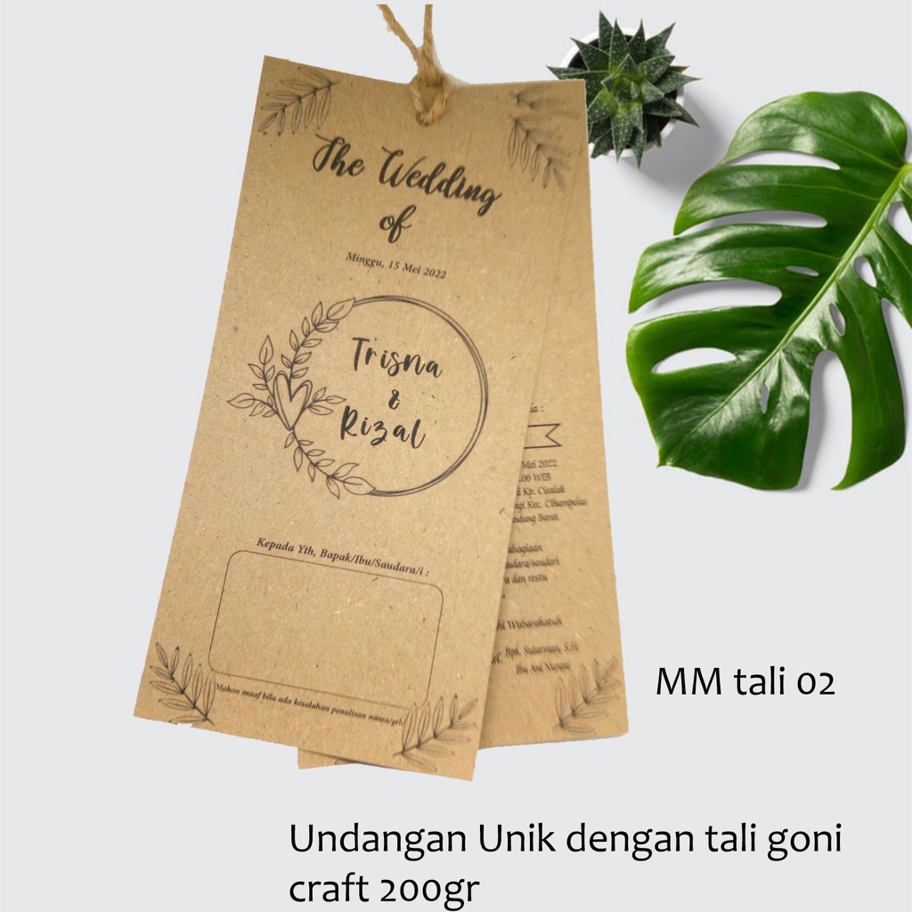 Undangan pernikahan unik / elegan