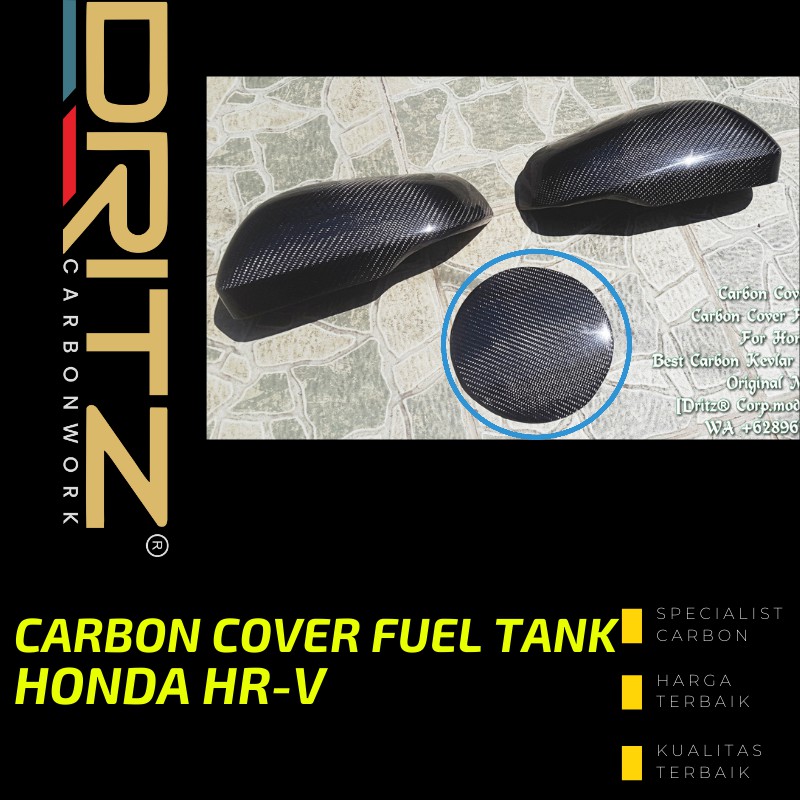 Carbon Cover FUEL TANK HONDA HRV Aksesoris Eksterior Karbon