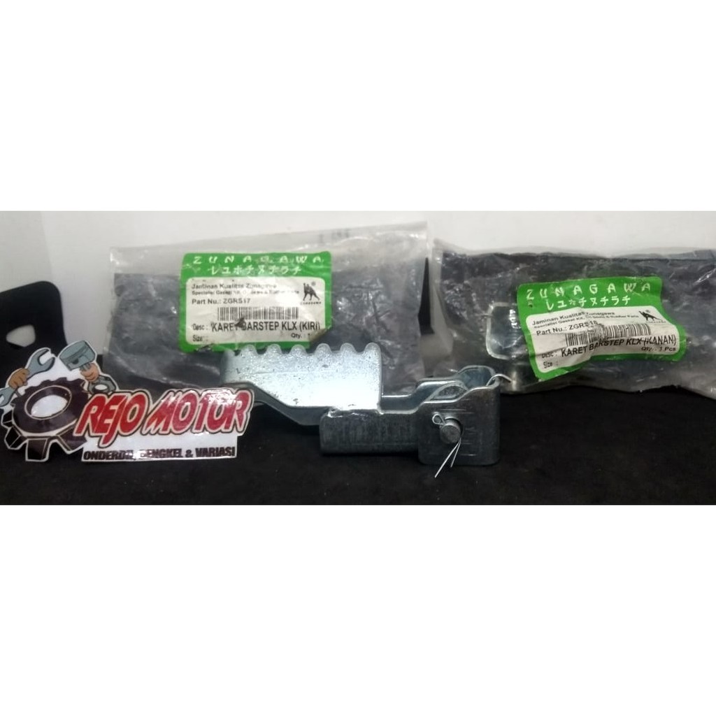 Karet Postep Footstep Depan Kawasaki KLX Merk Zunagawa