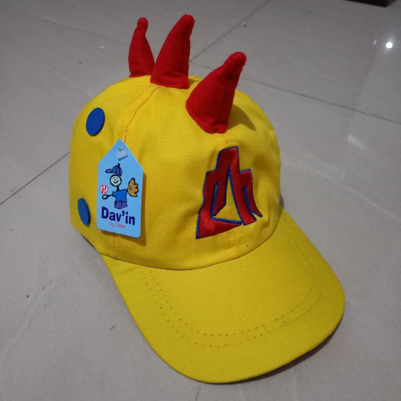 Topi Anak Baseball Model Karakter Boboiboy Laki laki dan perempuan usia 3-7 tahun-Kuning gempa