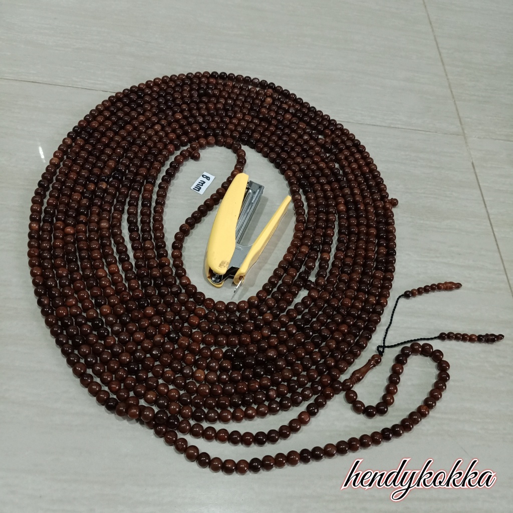 5pcs tasbih 1000 kokka kaukah kaokah bulat polos 8mm