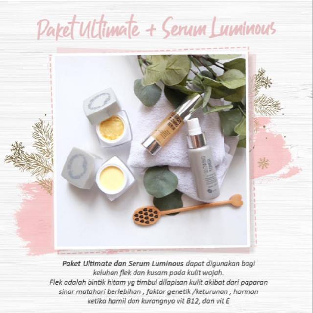 Paket whitening serum luminous / ultimate / luminous ms glow