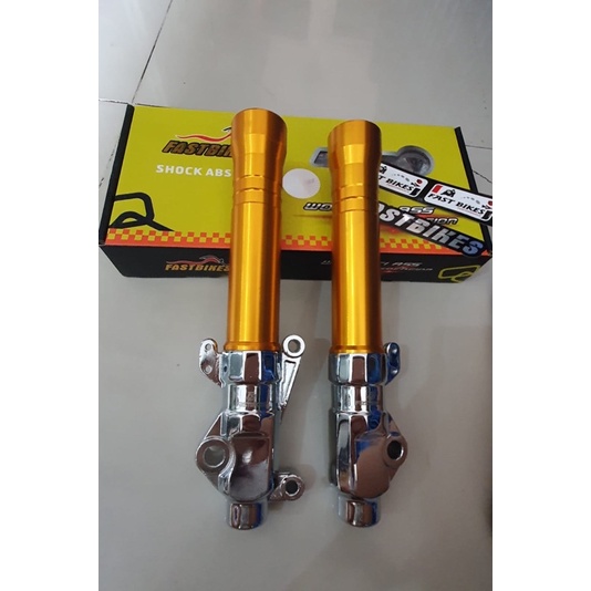 tabung shock depan gold crom  fastbikes metic scoopy vario 110 150 150 beat dll