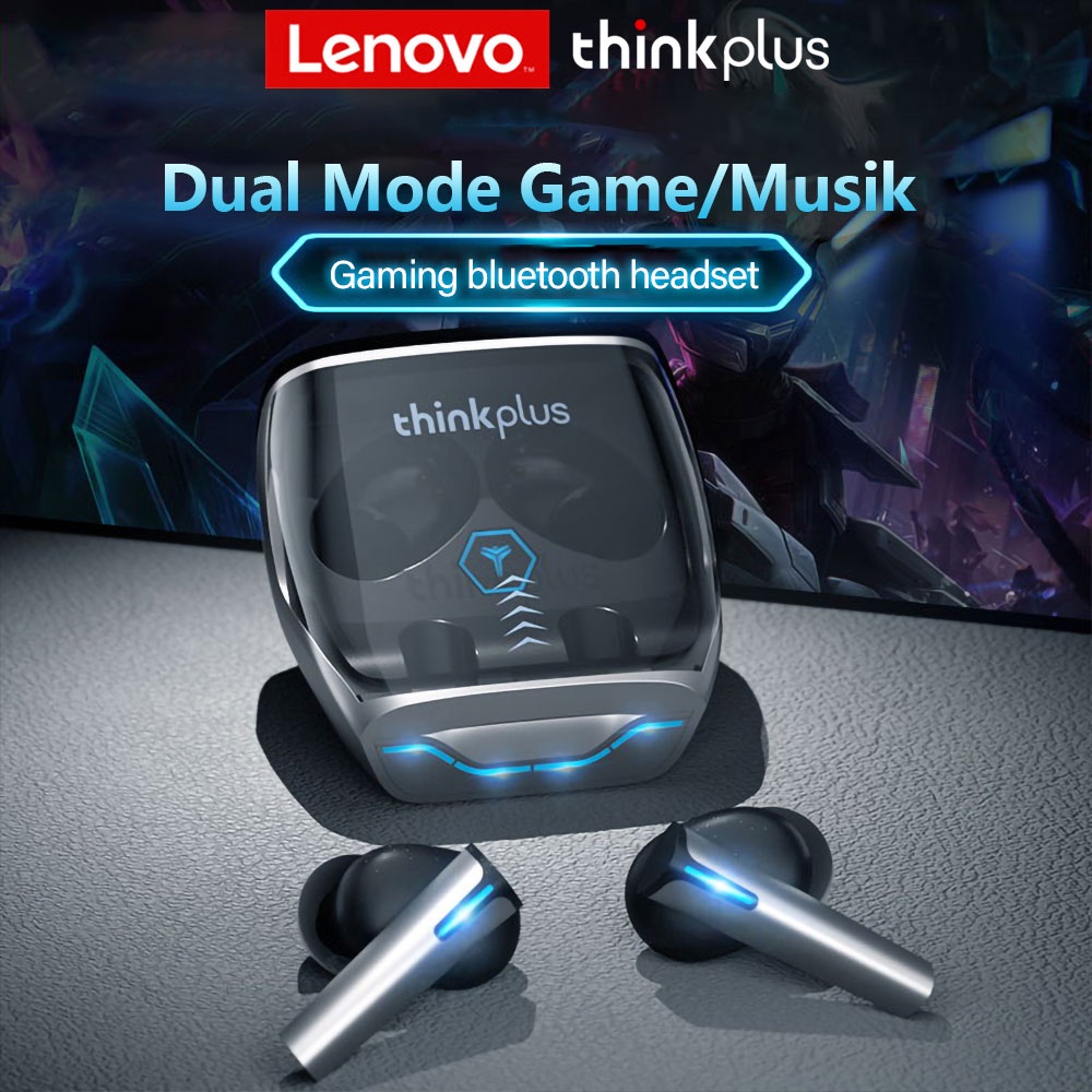 (100% orignial Lenovo, Yang palsu kalah sepuluh)Lenovo XG02 Wireless Bluetooth Game Headset BT5.0 / Headset Gaming Bluetooth