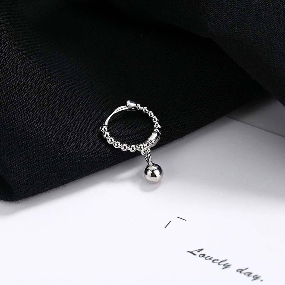 SKJK  Personality Hoop Earrings Simple Fashion Jewelry Ear Buckle Women Korean Copper Beads Temperament Girls Stud Earrings/Multicolor