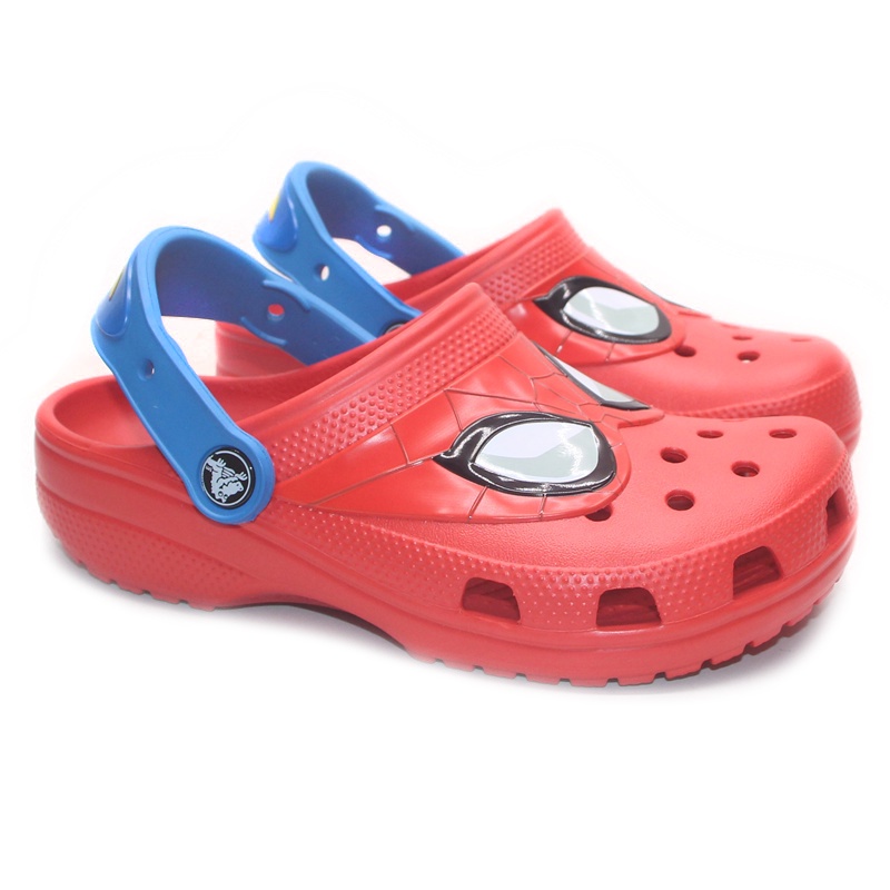 Crocs Anak Spiderman New Crocs / Sandal Karakter / Spiderman / Sandal Anak Laki-Laki / Sandal Anti Licin - Red