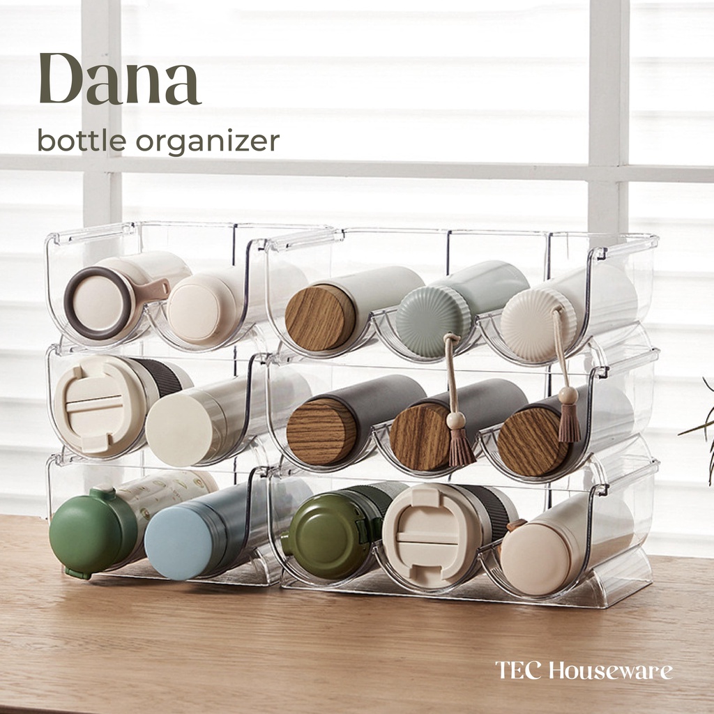 Produk Rumah Tangga • TEC • Tempat Tumblr Bottle Organizer Tempat penyimpanan Termos Tempat Penyimpa