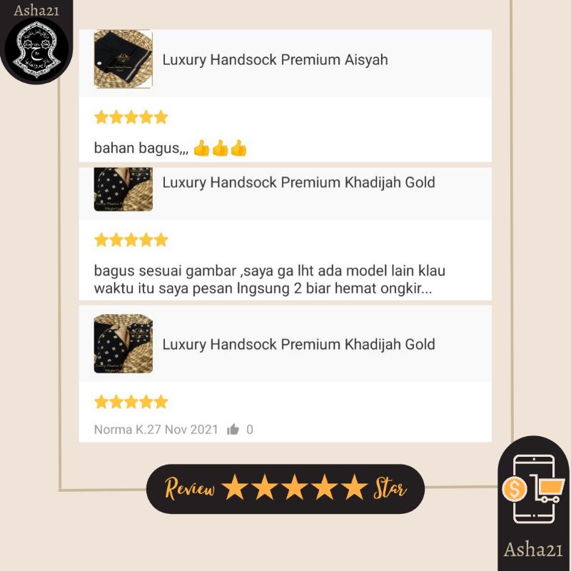 Luxury Handsok Premium Aisyah