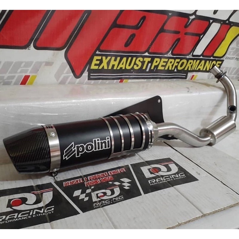 Knalpot Replika Polini Evo 4T fullsystem Vespa 3v iget