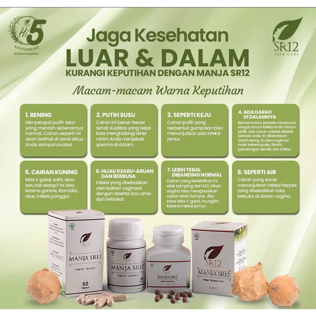 OBAT KISTA MIOM HERBAL SR12 MANJAKANI Majakani Original Aceh Menyembuhkan Miss V Aman BPOM BLILA